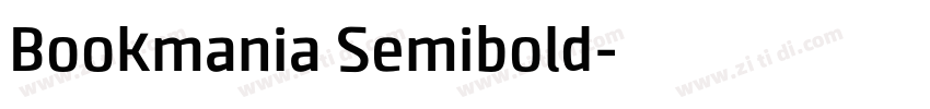 Bookmania Semibold字体转换